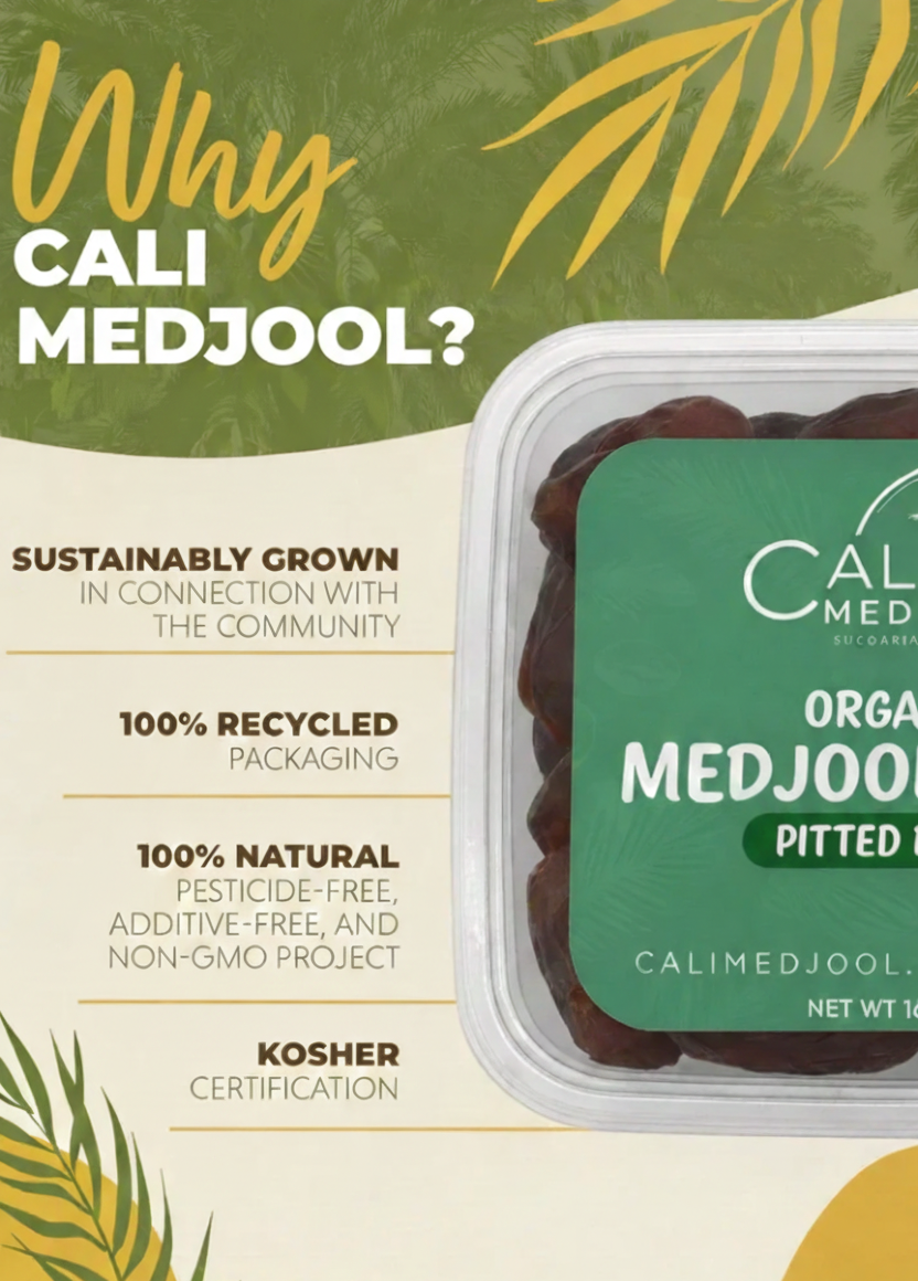 PITTED Organic California Medjool Dates